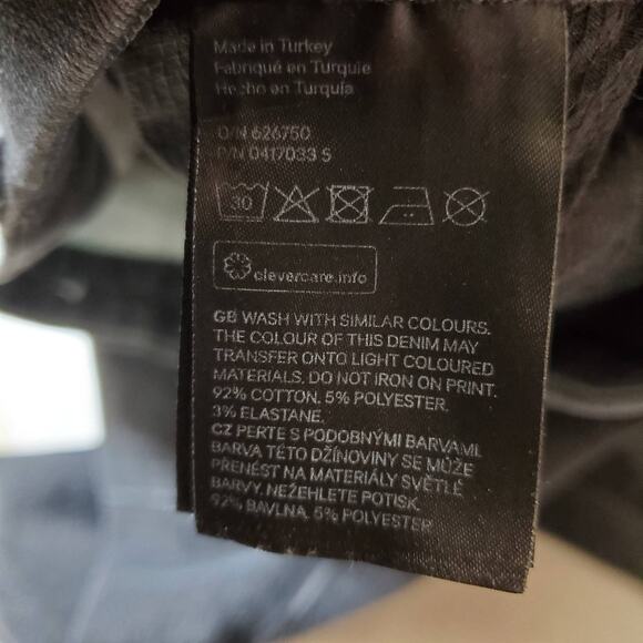 H&M 360 Stretch Jeans Womens 30/30 Black Skinny High Waist & Denim Faded Pants - Picture 12 of 12